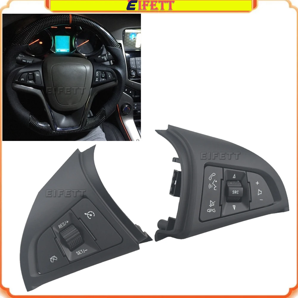 

Steering Wheel Button Phone Volume Switch Cruise Control Switch With Backlight For Chevrolet Cruze 2009 - 2014