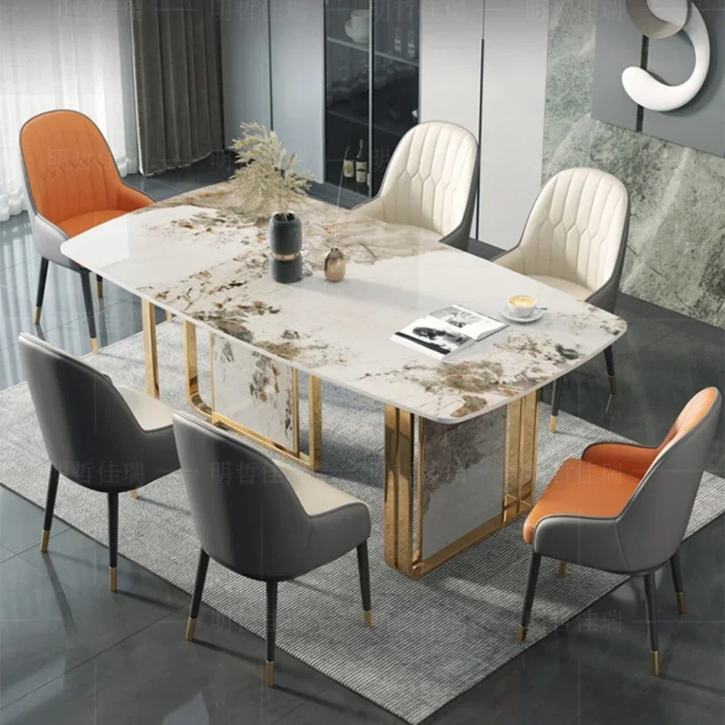 Event Restaurant Dining Tables Party Waterproof Modern Luxury Dining Tables Kitchen Space Saving Table A Manger Furniture Home