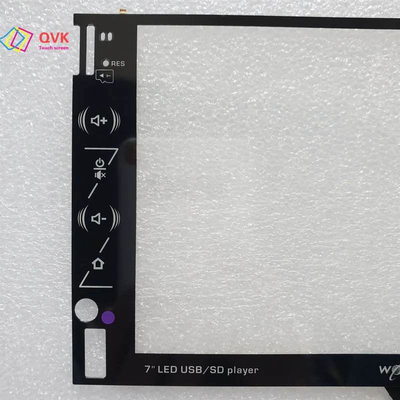 Qvk 7 Inch Voor Worldtech WT-561DCK/19 Radio Dvd Multimedia Speler Capacitieve Touchscreen Digitizer Sensor