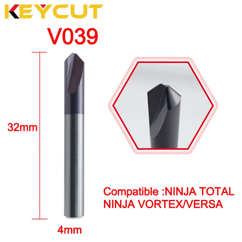 

Фреза для ключа V039 подходит для KEYLINE NINJA TOTAL Keyline Vortex Keyline Versa Key Machine Aftermarket