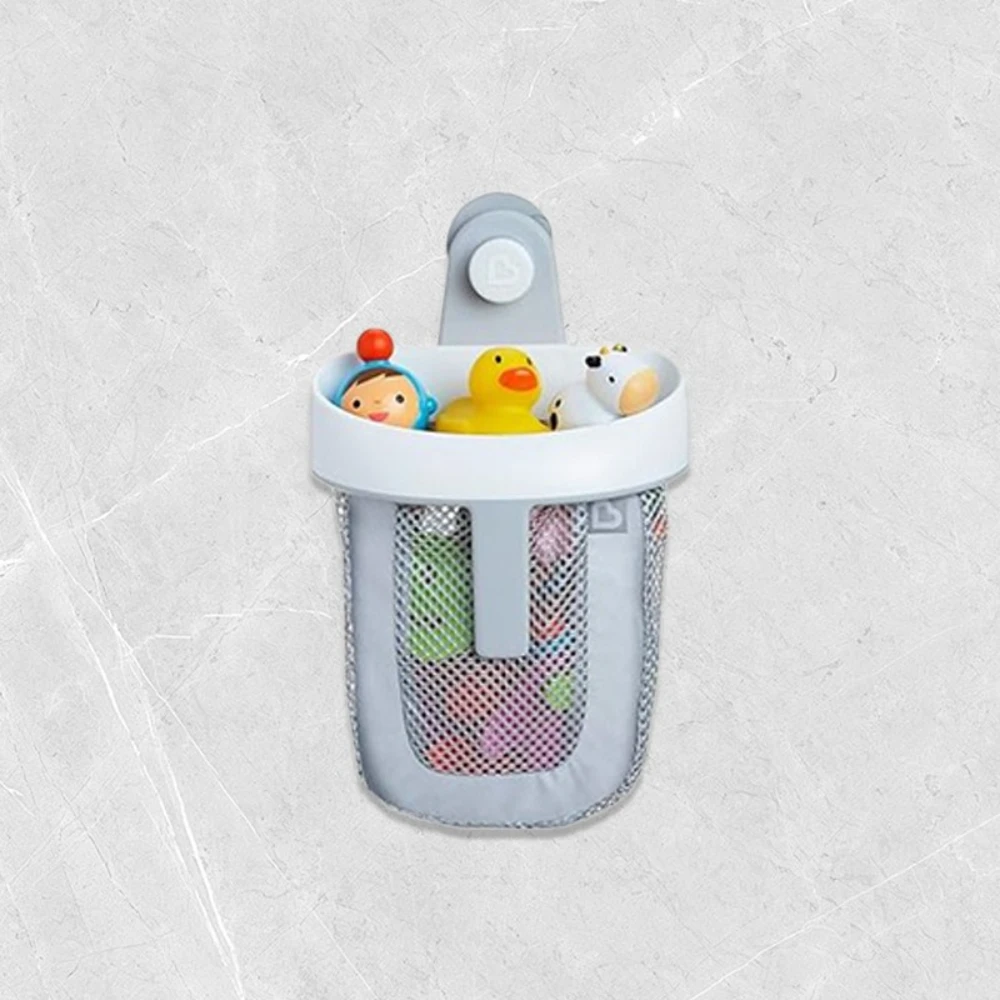 Picture 4: Bath Toy Storage Net ABS Plastic Net Cloth Bag Storage Rack Bathroom Children's Toy Storage Rack 25x21x8cm Bath Baskets