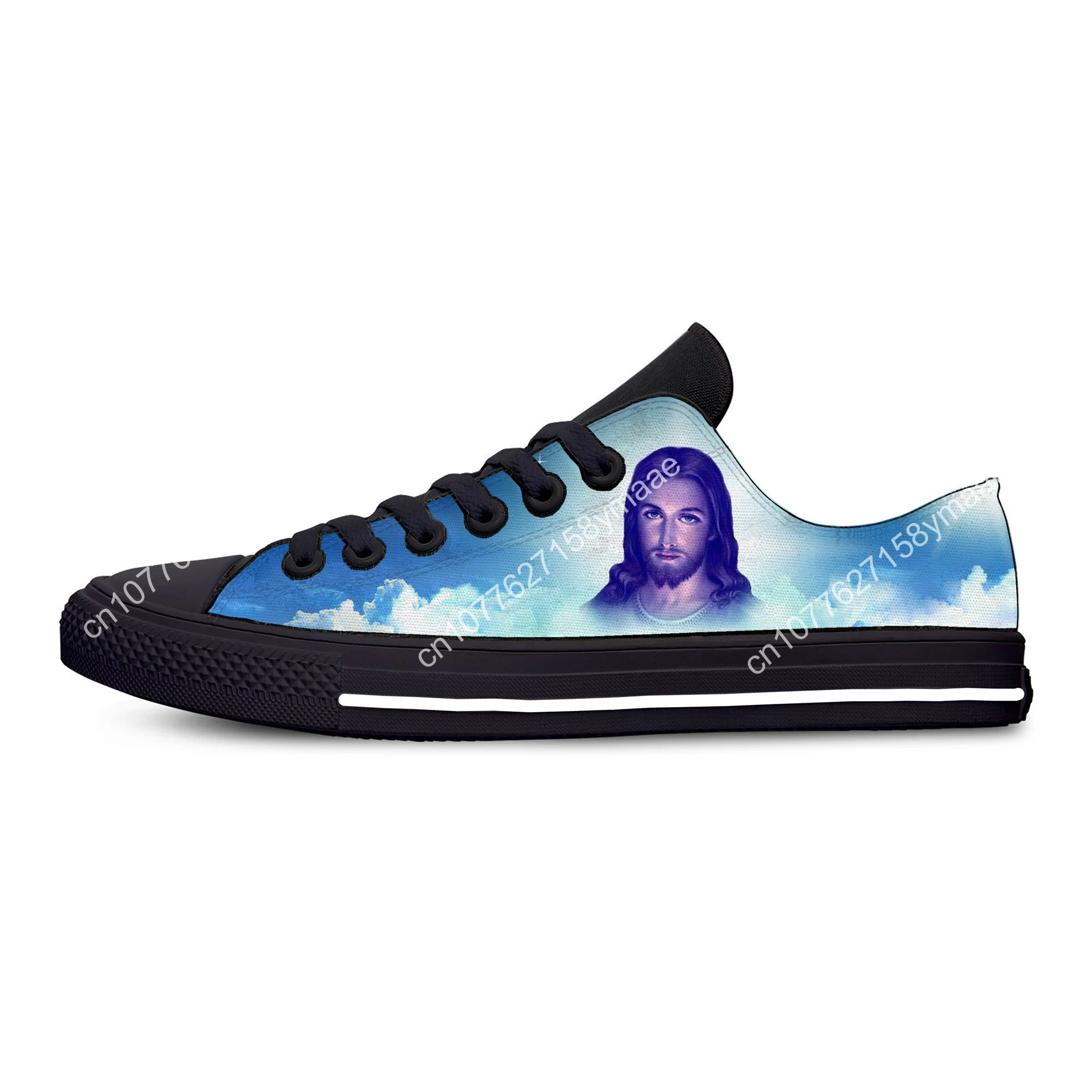 Hot Summer Christian God Lord Jesus Christ Religion Fashion Casual Cloth Shoes  Men Women Sneakers Low Top Classic Board Shoes