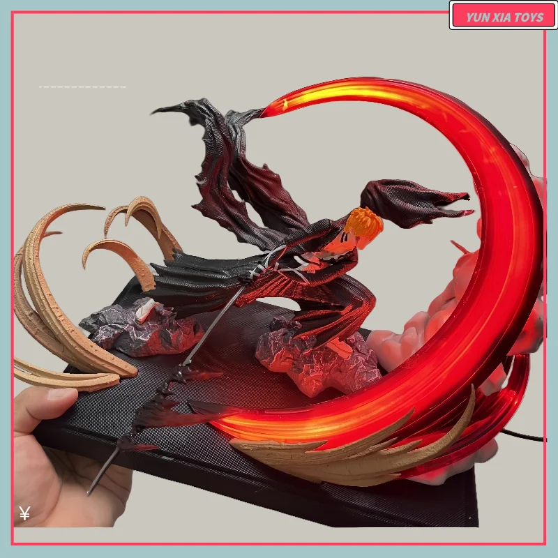 

24.5cm Bleach Kurosaki Ichigo Slashing Large Anime Figure Model Gk Statue Boys Collection Desktop Decoration Ornament Toys Gifts
