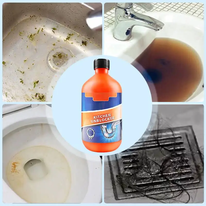 300ml Powerful Kitchen Pipe Dredging Agent Dredge Deodorant Toilet Sink Drain Cleaner Sewer Fast Cleaning Tools Bathroom Access