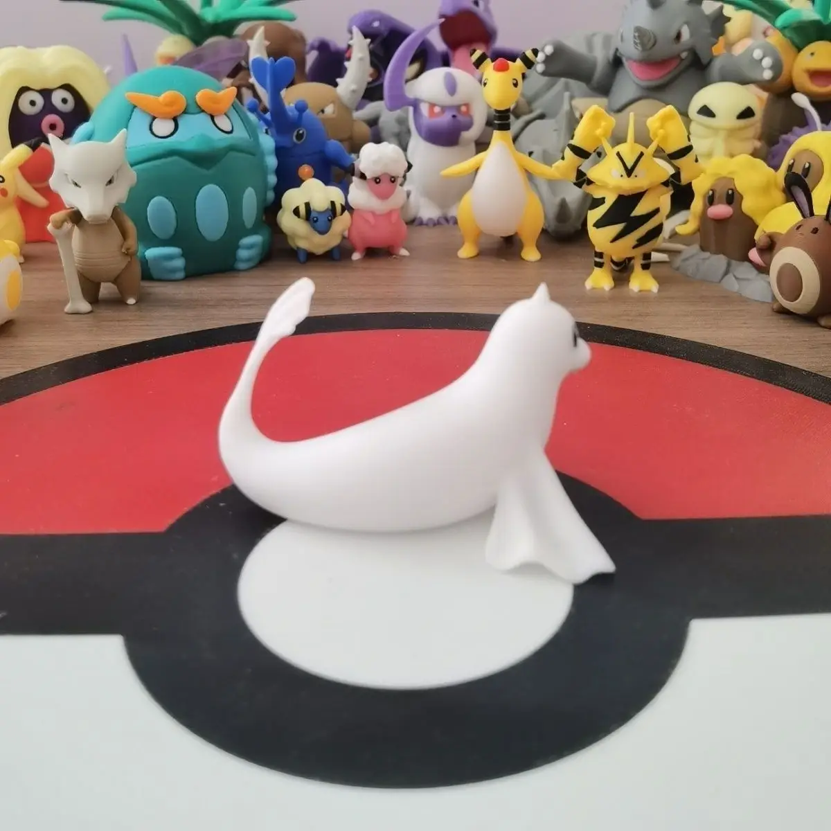 Seel Dewgong-figura de Anime con estampado 3d del mundo a escala 1:20, colección de estatuas, decoración de escritorio, juguetes de adorno, regalos para niños
