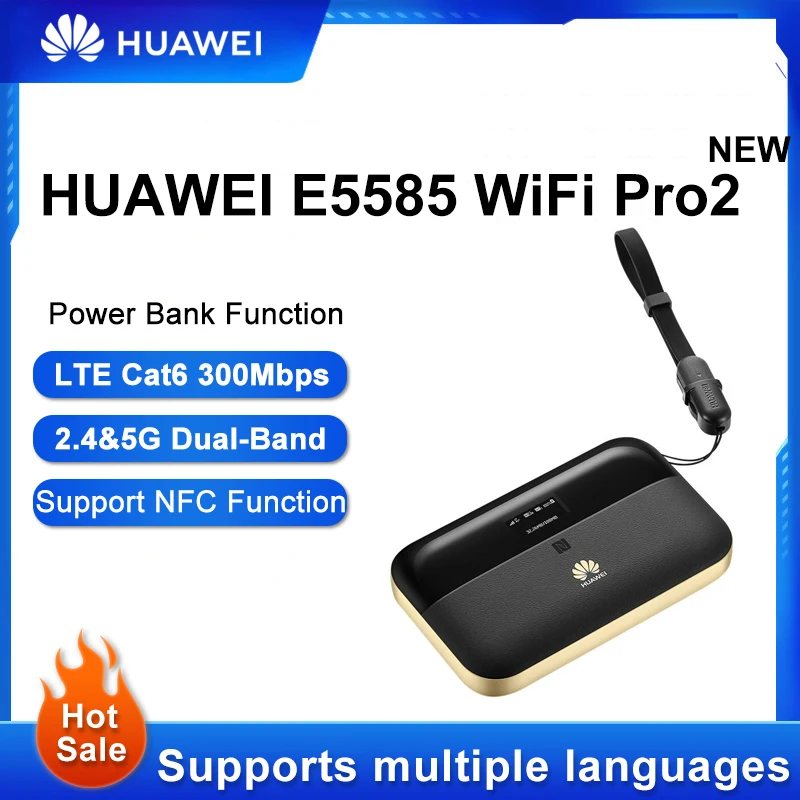 Huawei Product 4G Lte Cat6 Wireless  Huawe Wifi 2 Pro E5885LS-93A E5885 300Mbps Mobile Hotspot Support B1/B2/B3/B4/B5/B7/B8/B20