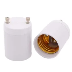 1pcs GU24 to E27 Lamp Holder Converter Led Light Head Base E26 LED Saving Light Halogen Screw Bulb Socket Adapter White