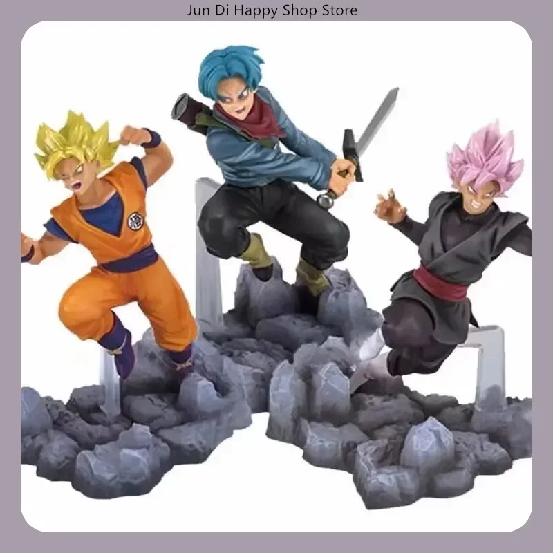 Dragon Ball Goku Torankusu Goku Black Kampfhaltung Figur - 14cm Anime-Modell Statue, Sammlerstück Desktop-Dekoration Spielzeug
