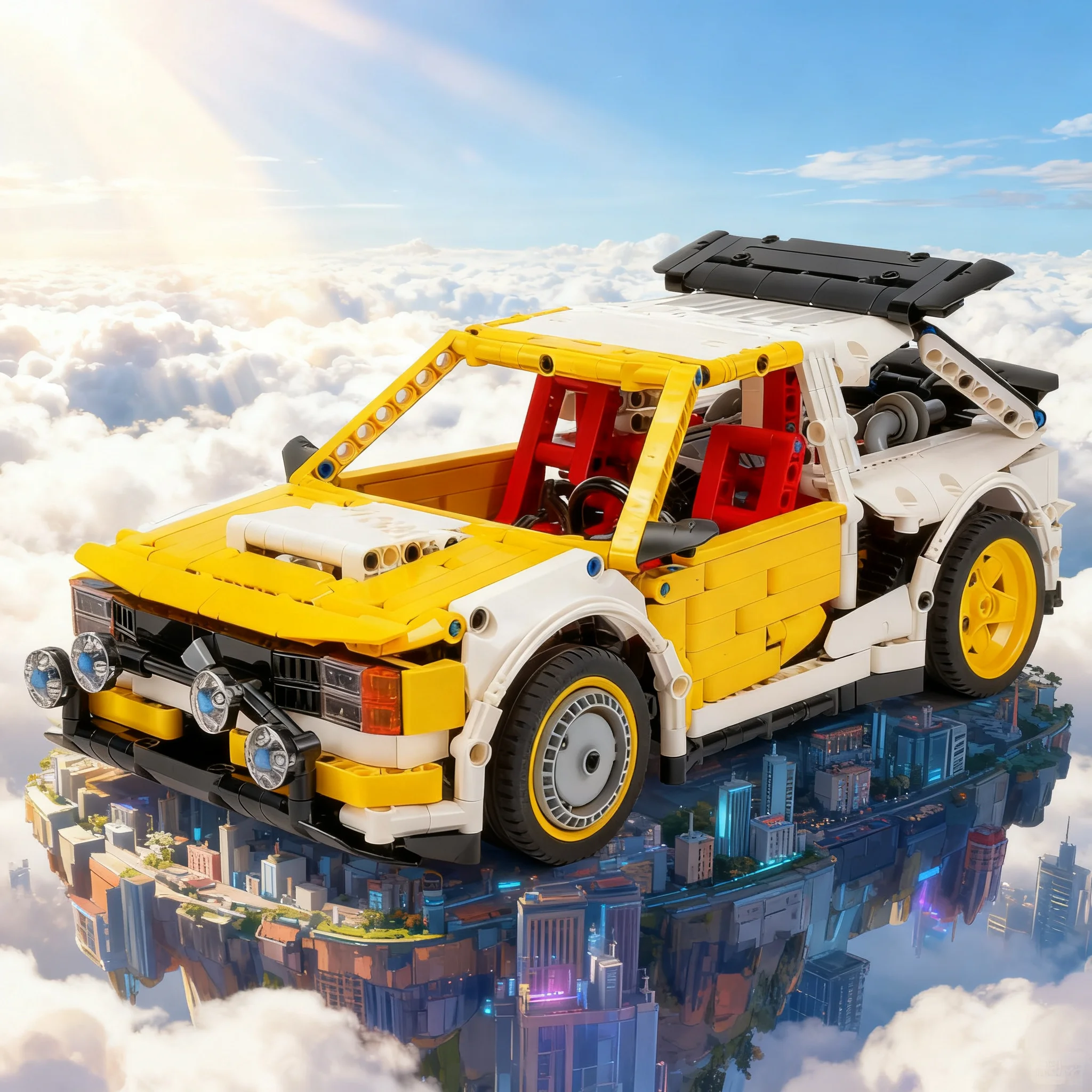 1309pcs MOC Technical Group B Rally Car V3 Model Building Blocks Toy Construction Christmas Gift Kids Brick Idea Education DIY