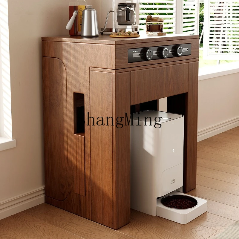 SM medieval retractable island integrated household small apartment space saving wall storage dining table