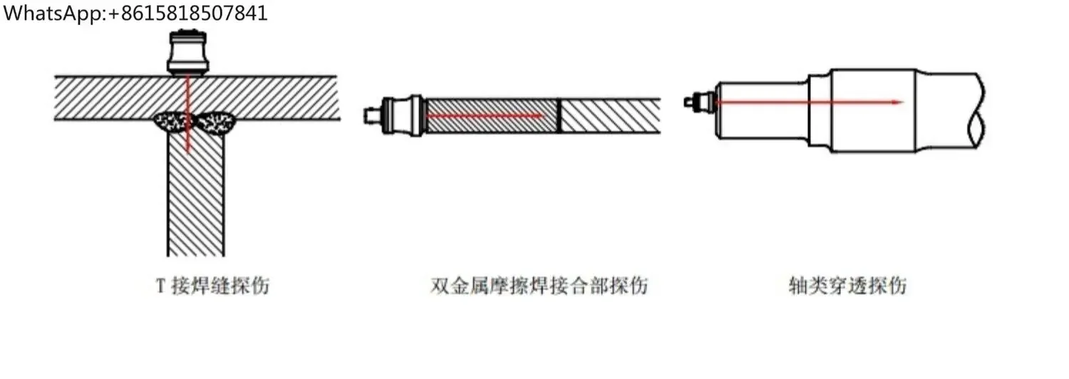 Ultrasonic flaw detector straight probe 2.5P10 single crystal 2mhz4mhz5mhz non-destructive testing UT longitudinal wave