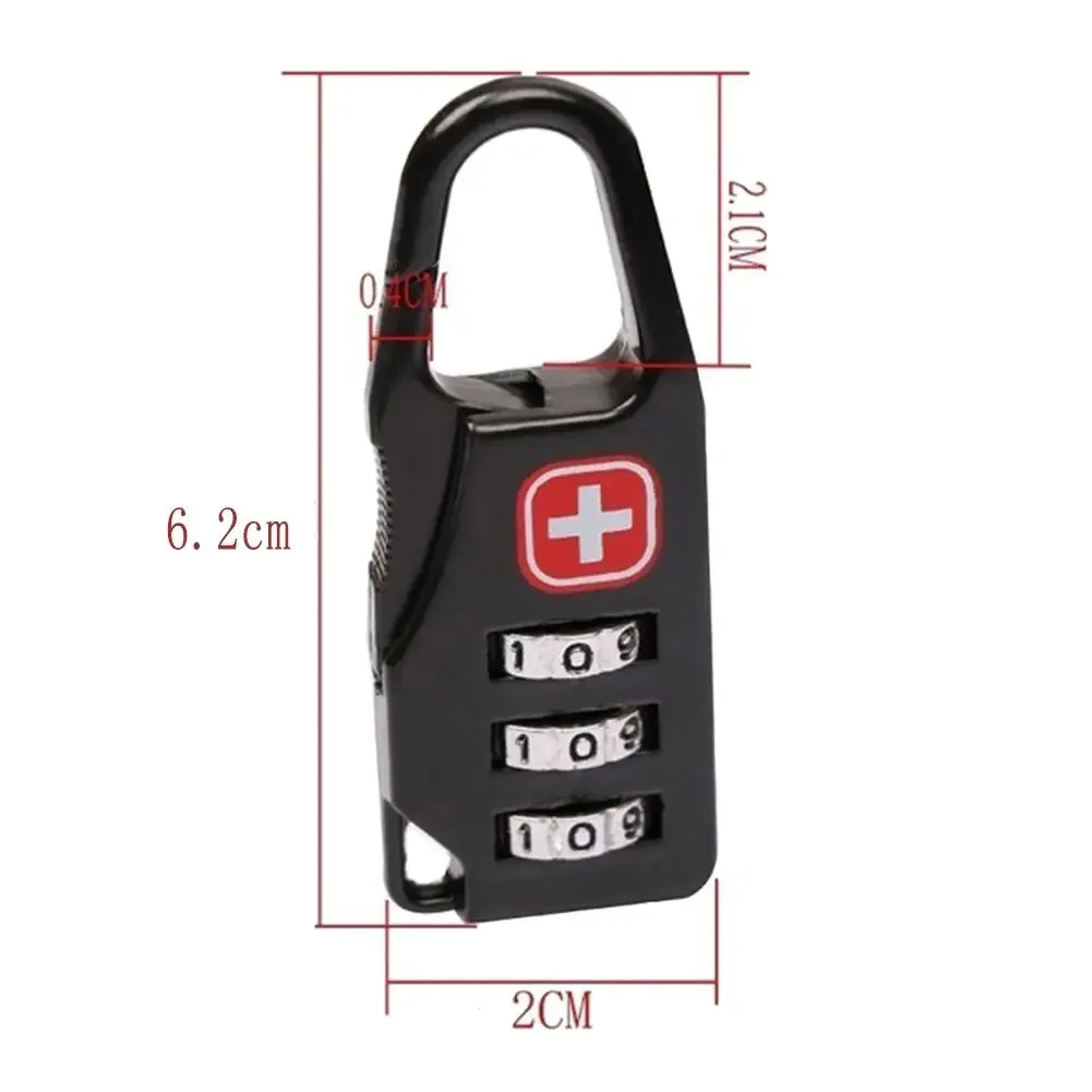 4-10PCS Portable Alloy Mini Lock Padlock Safe Combination Code Padlock for Luggage Zipper Backpack Travel Luggage Anti-theft