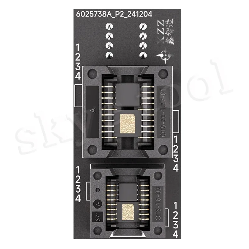 XZZ 4 en 1 BIOS enchufe de combustión SOP8/WSON8/QDFN8 parche Universal 6x8 5x6MM