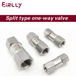 304 stainless steel one way valve, split type internal thread check valve, high temperature boiler liquid gas check valve