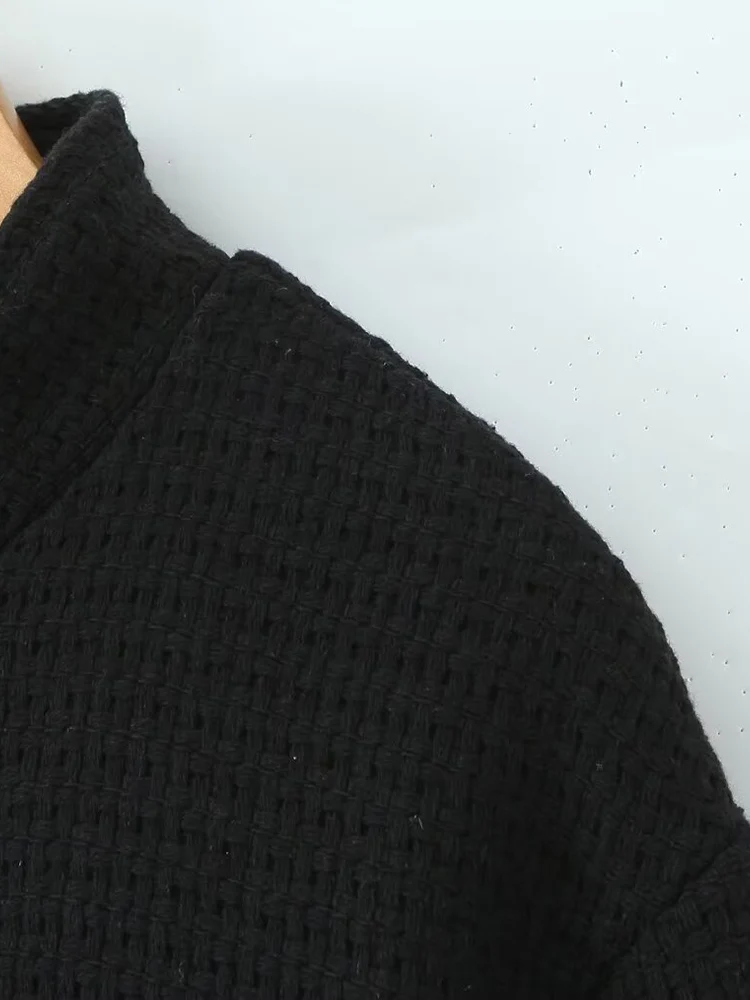 유럽 스타일 신상 여성 패션 다용도 기질 솔리드 컬러 퀼팅 긴 소매 작은 스탠드 칼라 면 코트