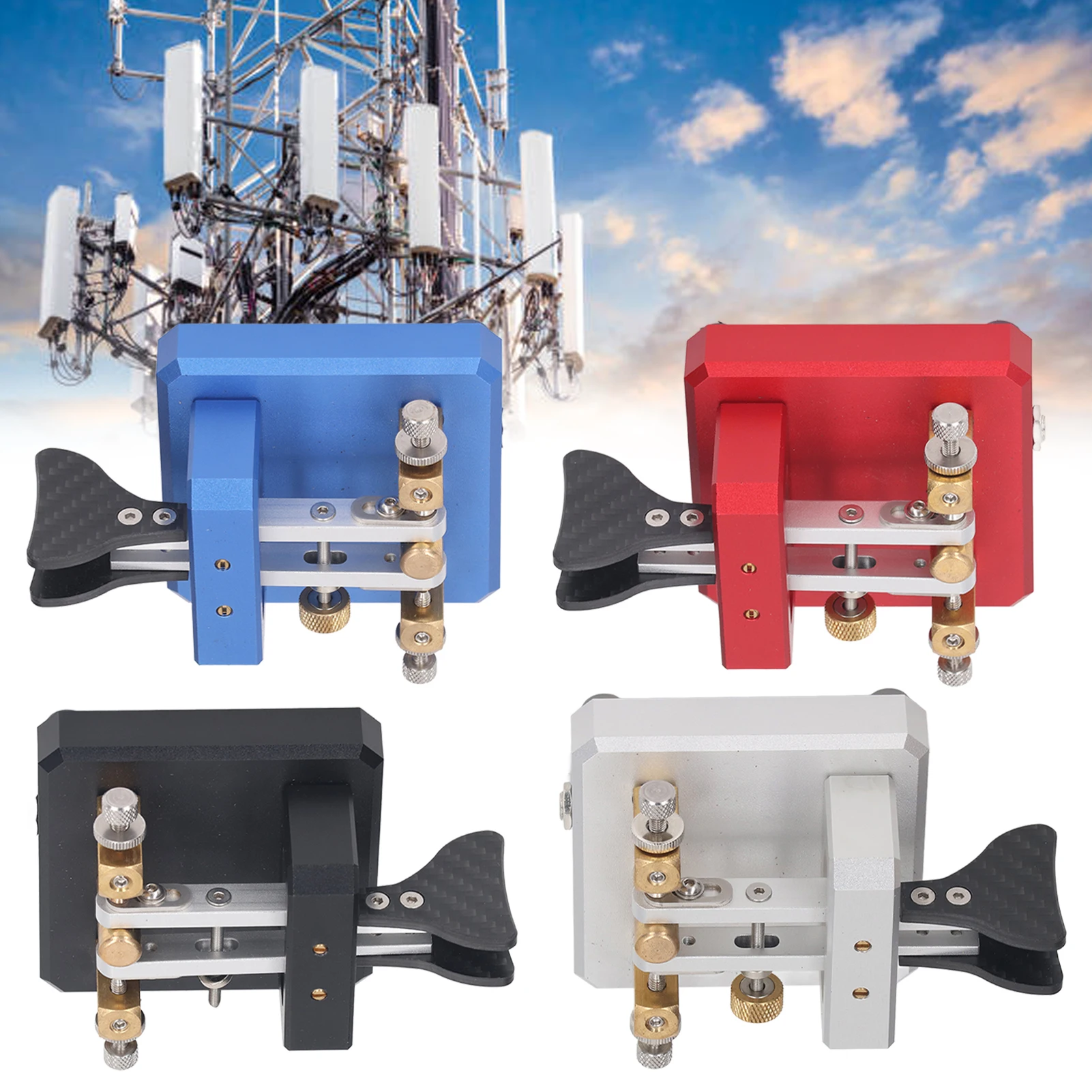 CW مفتاح مورس مفتاح مجداف مزدوج التلقائي CW الموجات القصيرة برقية Tapper للتدريب مجداف مزدوج مورس مفتاح مورس مفتاح