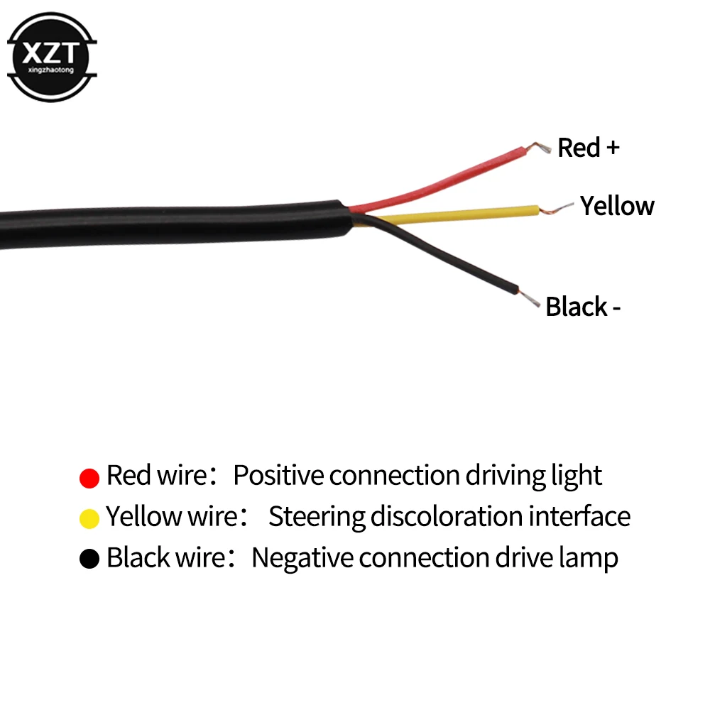 2 قطعة DRL LED قطاع بدوره إشارة ضوء أصفر مشرق مرنة بدوره إشارة ضوء النهار تشغيل ضوء لسيارة العلوي 12 فولت