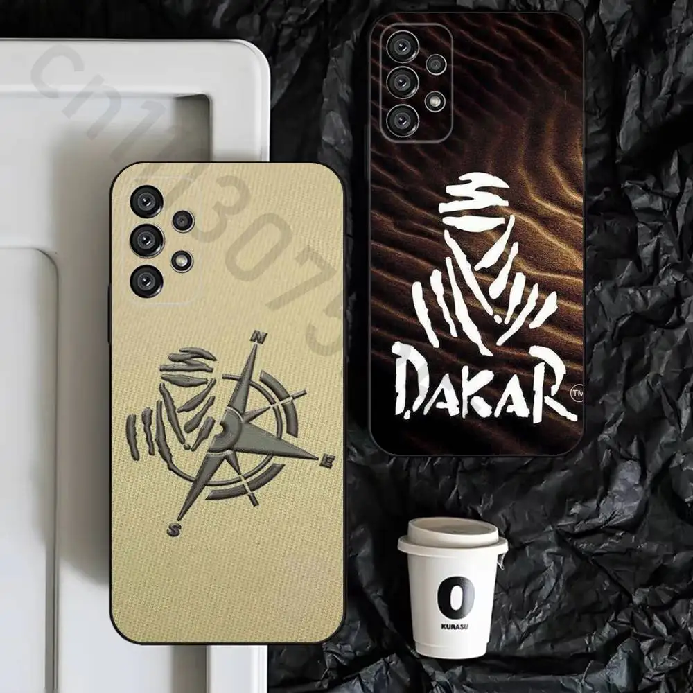 Rally D-Dakar Logo Phone Case for Samsung Galaxy S25 S24 S23 S22 S21 S20 Ultra Plus Cool Frosted Soft Cover Funda
