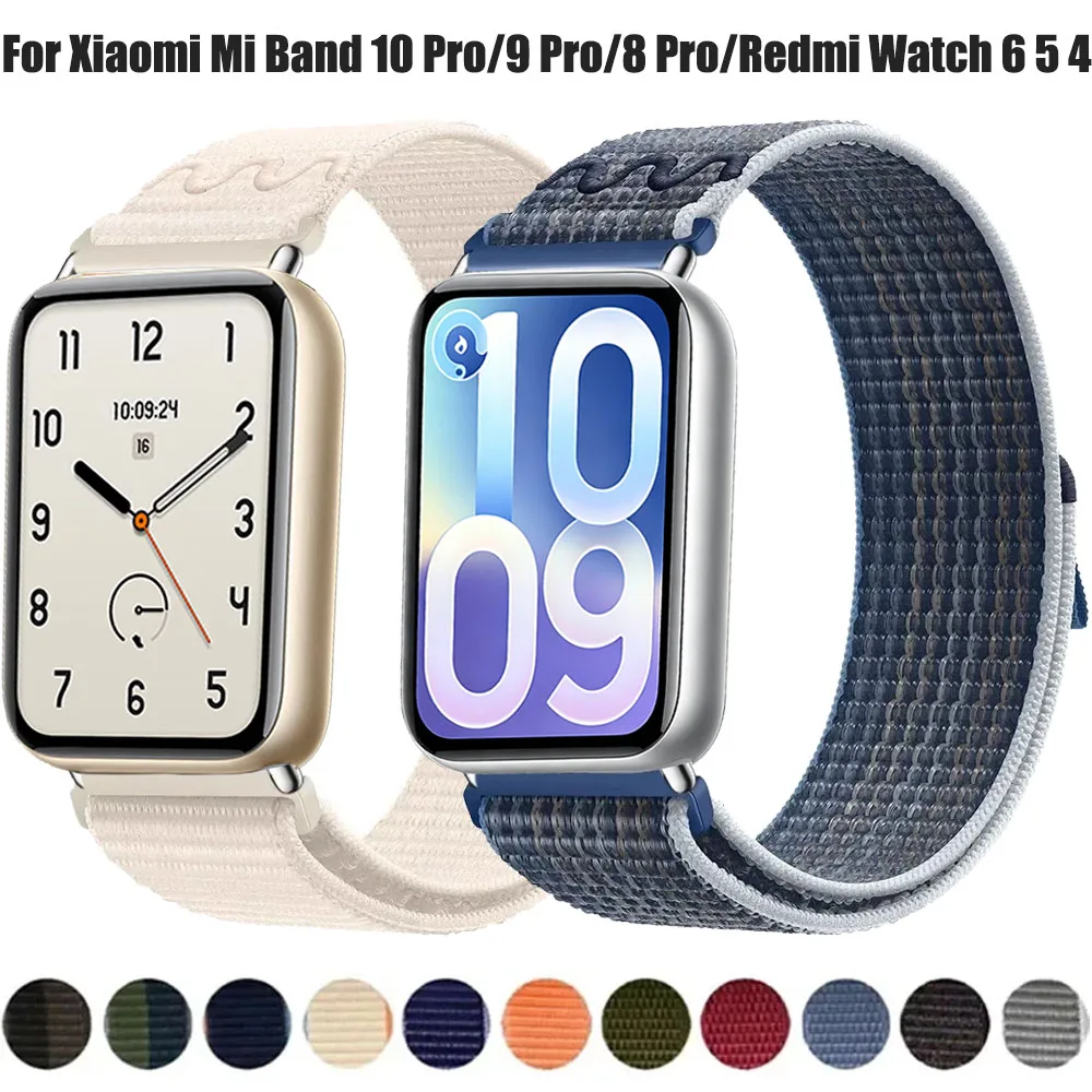 Nylon-Geflechtband für Xiaomi Band 8Pro/9 Pro/10 Pro Sportliches, Komfortables, Atmungsaktives Armband Austauschbar für Redmi Watch 6/5/4 Zubehör