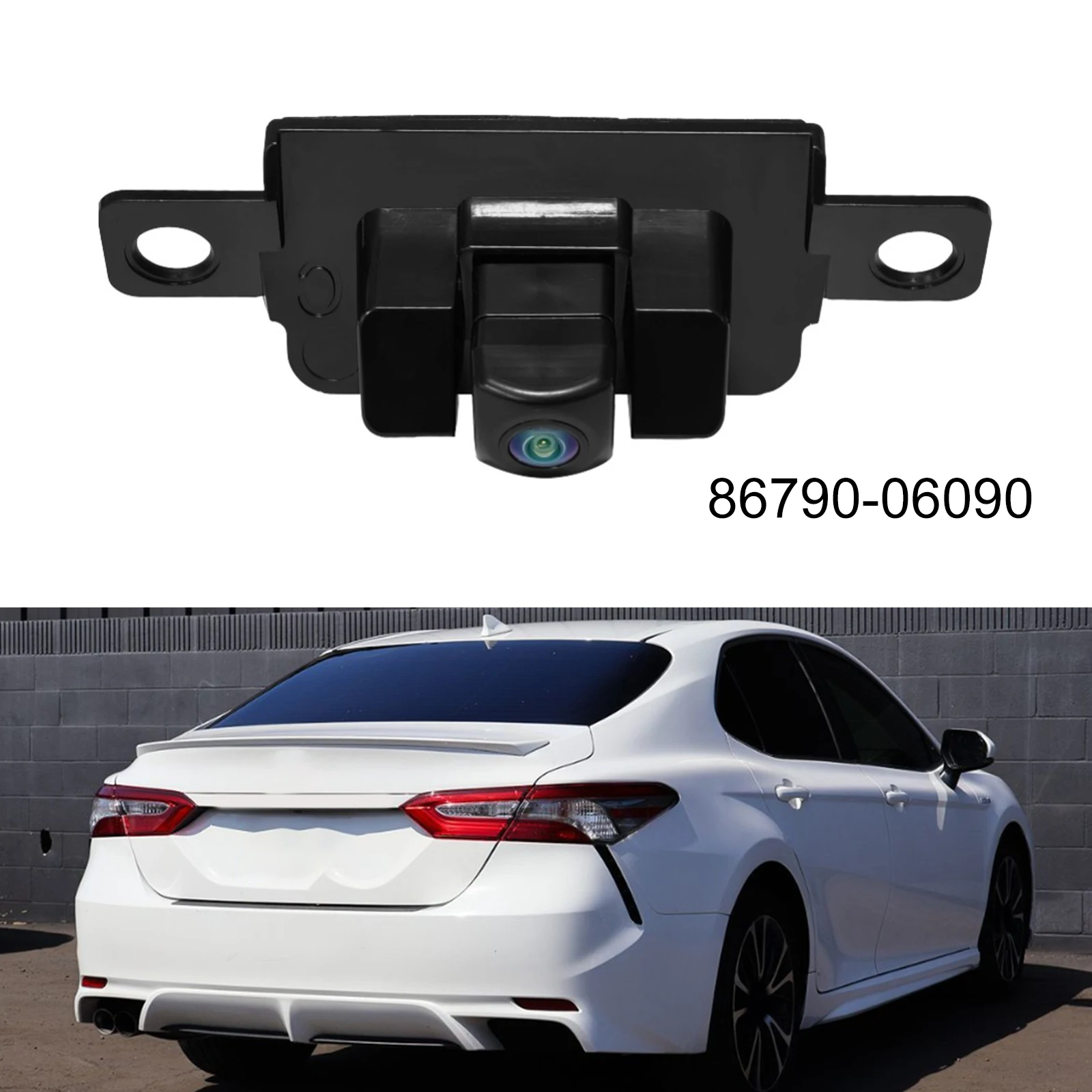 Rear Parking Camera OEM 86790-06090 for Toyota For Camry 2018 2019 2020 2021 2022 2023 Designed for Rear Vehicle Mounting Use