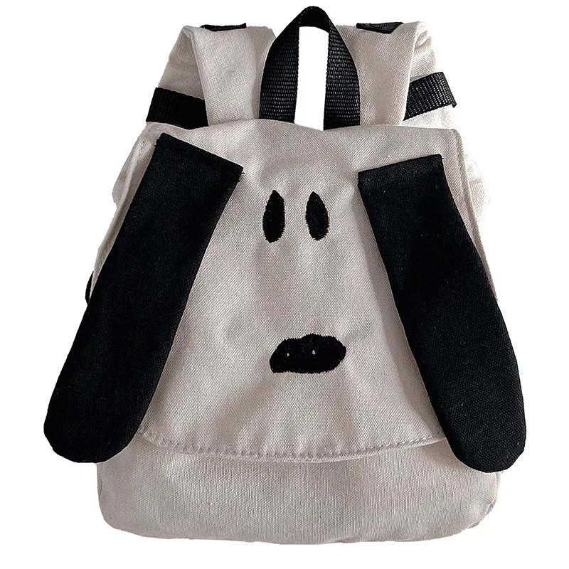 2023 New Children\'s Backpack Cartoon Cute Dog Fashion Baby Contrast Canvas Travel Bag for Boys Girls