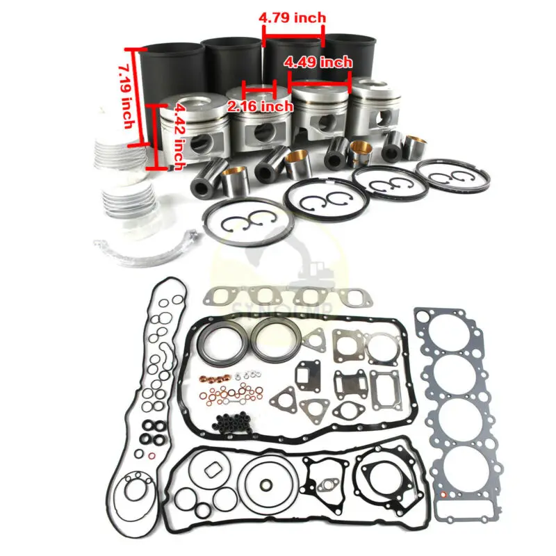 

STD 4HL1 Engine Rebuild Kit For ISUZU NPR NQR GMC Truck Hitachi Excavator Loader