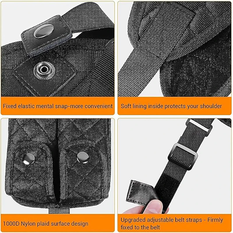 Tactical Shoulder Holster Concealed Carry Gun Holder Double Magazine Pouch Adjustable Underarm Pistol Holster Outdoor Hunting