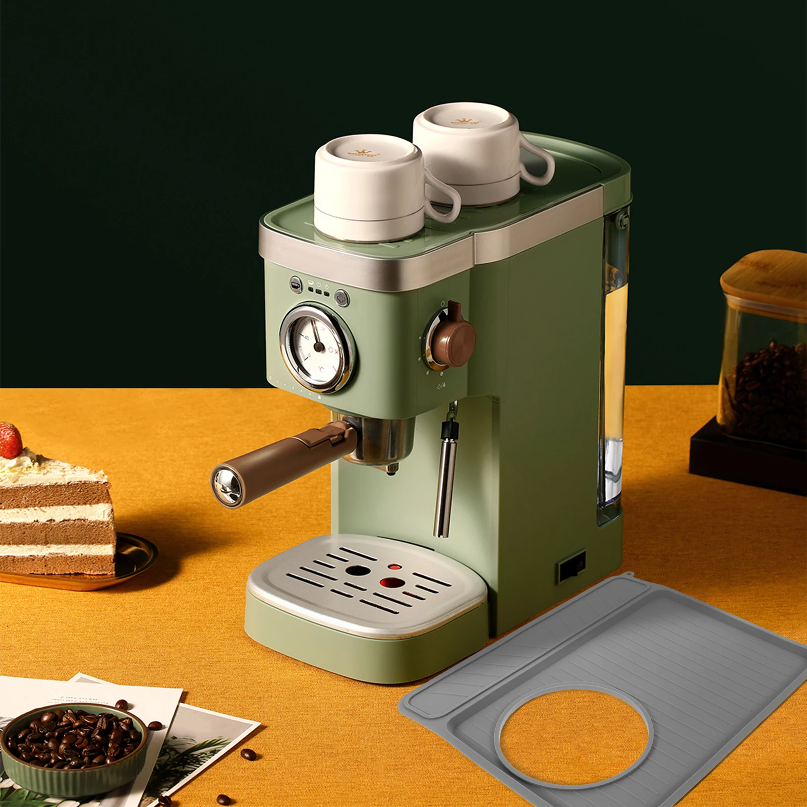 

Silicone Coffee Machine Storage Pad Dustproof Multifunctional Protective Mat Tamper Holder Powder Dispenser Mat For Coffee Shop