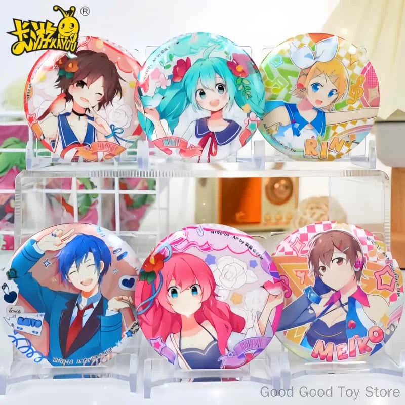 新オリジナル-kayou-初音ミクリラックスデイリーメタルバッジセットブリキピンブローチアニメコレクションおもちゃホリデー誕生日ギフト