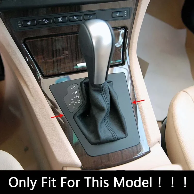 Car Styling Console Gear Shift Panel Frame Cover Stickers Trim For BMW X3 E83 2006-2010 LHD Interior Accessories Carbon Pattern