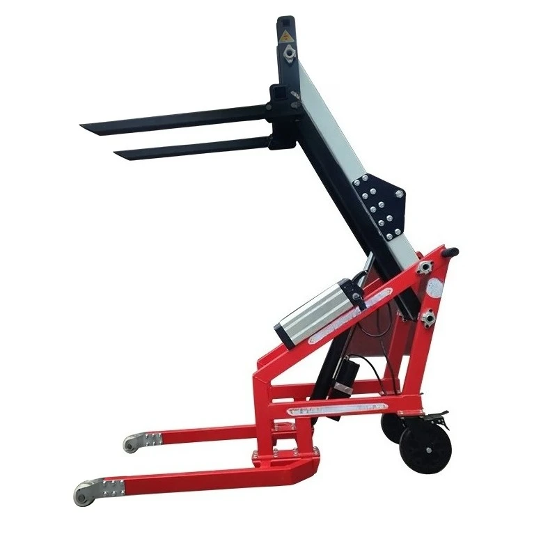 Convenient crank arm simple electric lift forklift small warehouse logistics stacking hydraulic loading and unloading truck