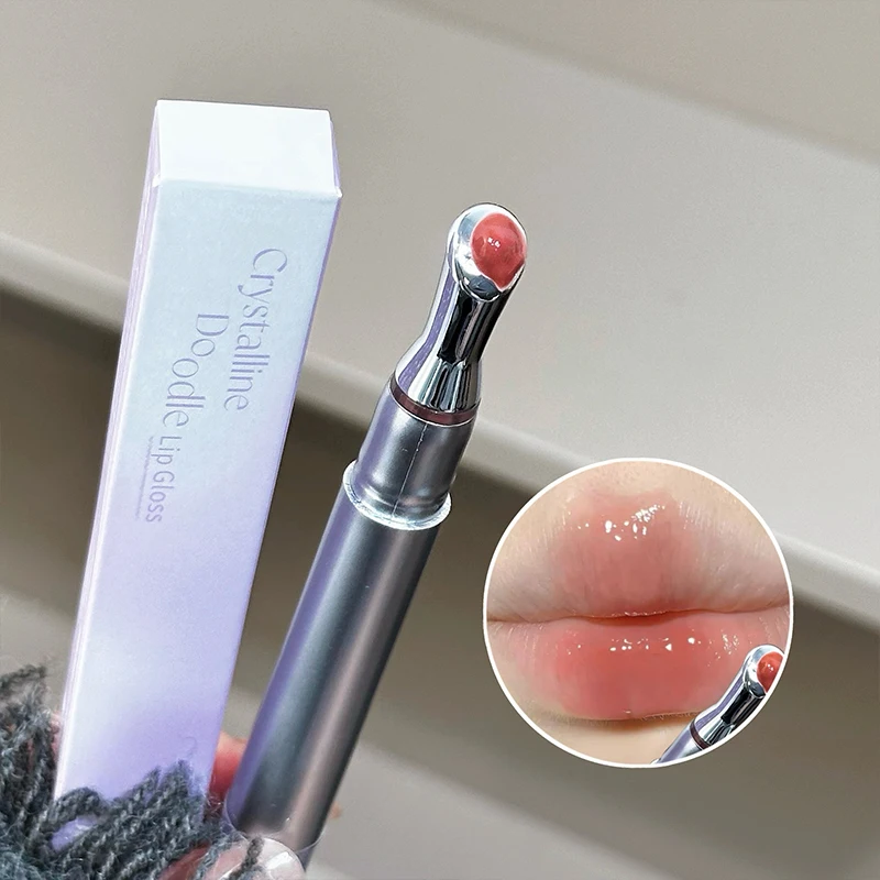 El brillo de labios con espejo cristalino es un maquillaje de labios ligero, no pegajoso, resistente al agua, duradero y naturalmente brillante.