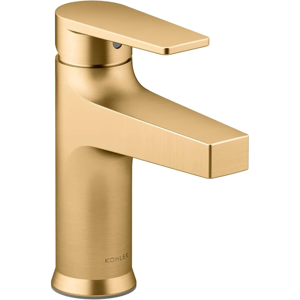 Taut Single-Handle Bathroom Faucet with Pop-Up Drain, One Hold Bathroom Sink Faucet with Escutcheon, Vibrant Brushed Nickel