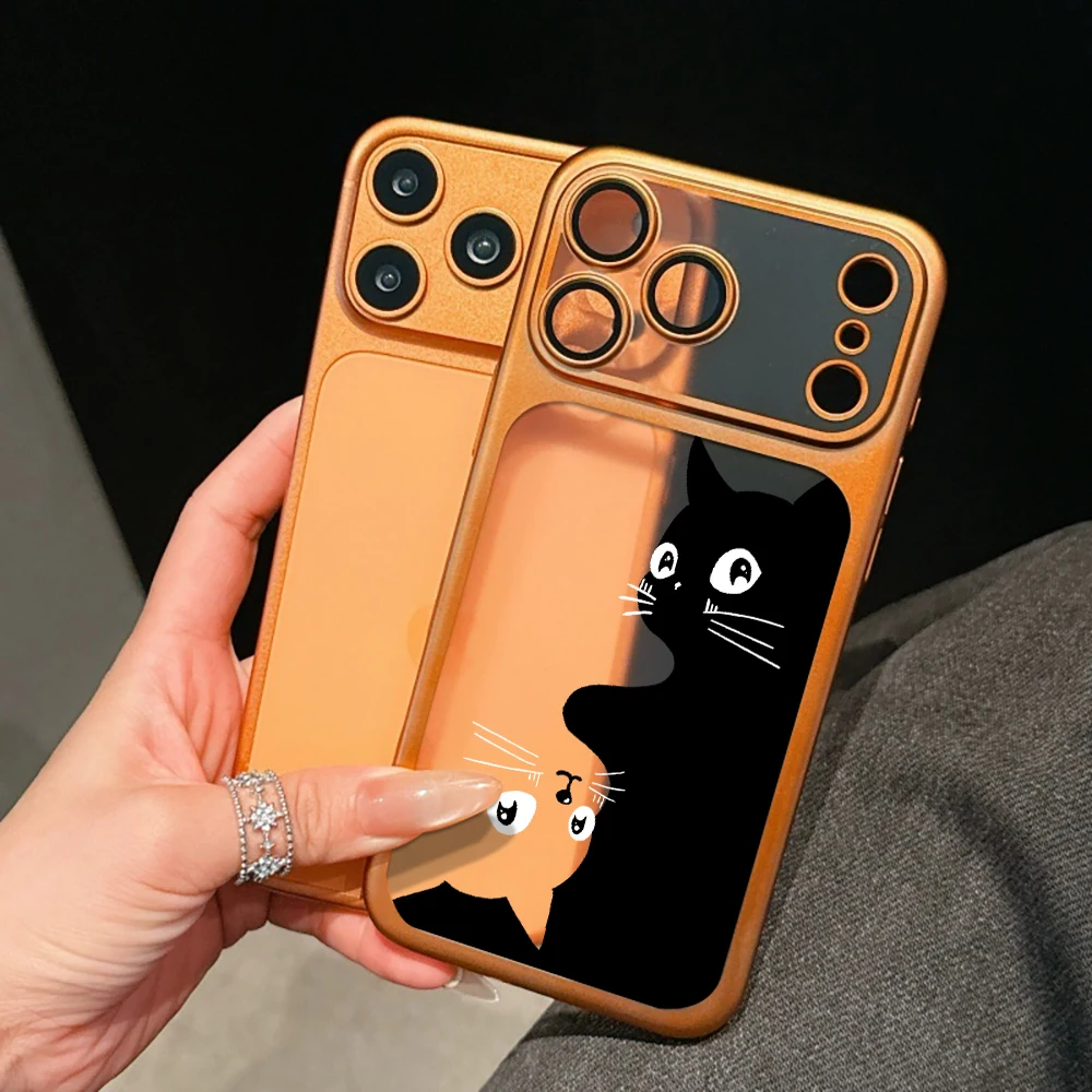 Niedliche Kätzchen-PC-Schutzhülle für iPhone 13 14 Pro Max Hüllen iPhone 17 11 12 13 ProMax 16 14 15 Plus 17 Air Kawaii Katzen-Funda – Detail 3