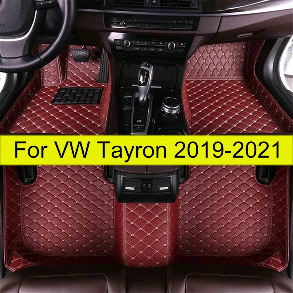 

Car Floor Mats For VW Volkswagen Tayron 2019 2020 2021 Custom Auto Foot Pads Automobile Carpet Cover Interior Accessories