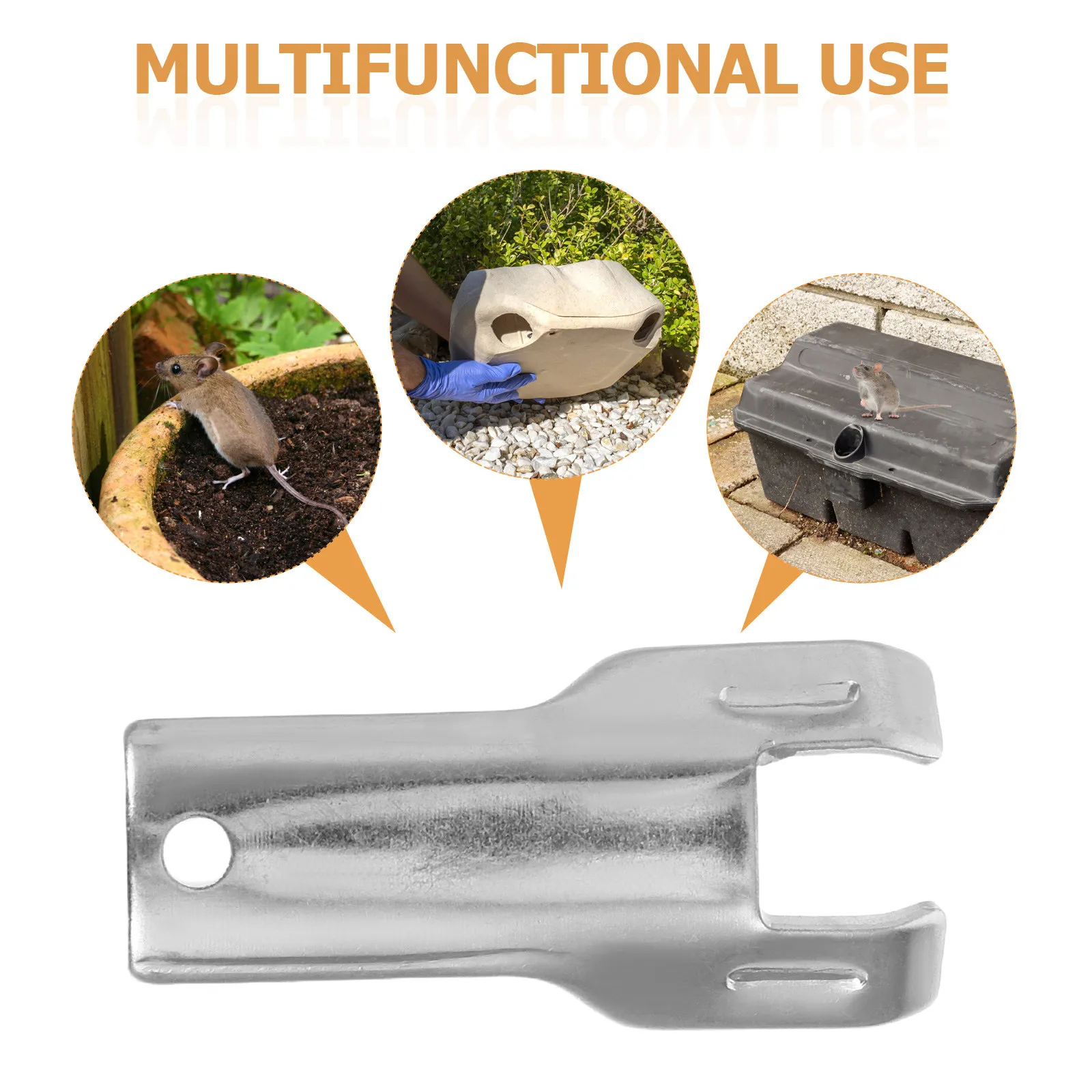 2Pcs Metal Bait Station Key Heavy Duty Mouse Box Opening Tool Compatible with Most Plastic Bait Stations Secure Access