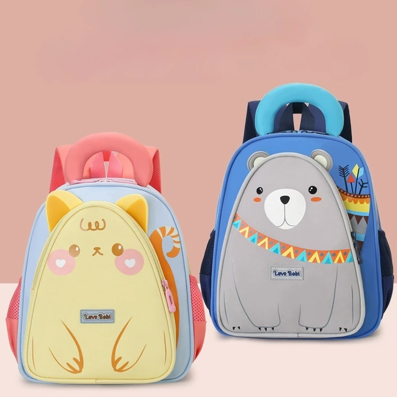 

Новый детский рюкзак для девочек, модные школьные сумки с милыми животными для мальчиков, легкий студенческий детский рюкзак для детского сада с героями мультфильмов