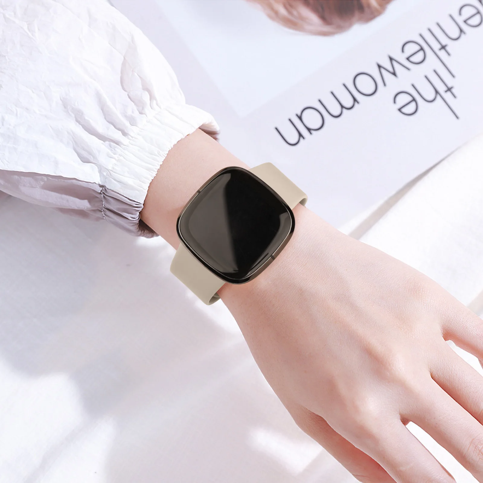 Correa de silicona para Fitbit Versa 3 Versa 4, pulsera para Fitbit Sense/Sense 2, accesorios para reloj inteligente