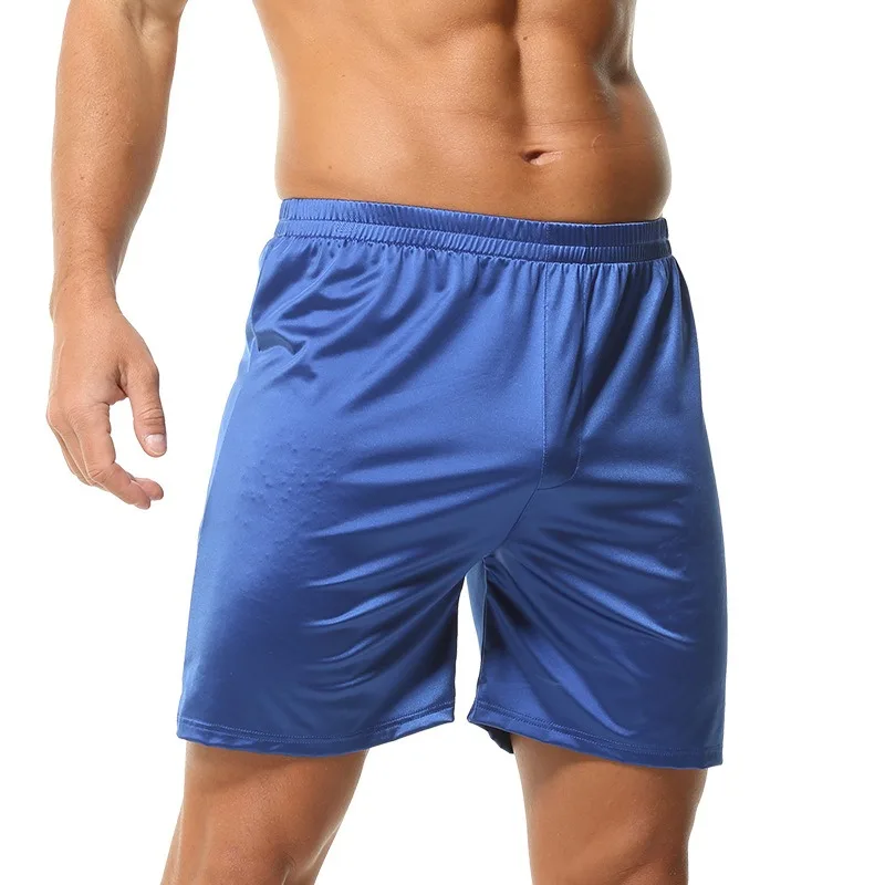 Men's Underwear Solid-Color Satin Briefs Sports & Fitness Shorts Mid-Rise Casual Relaxed Fit