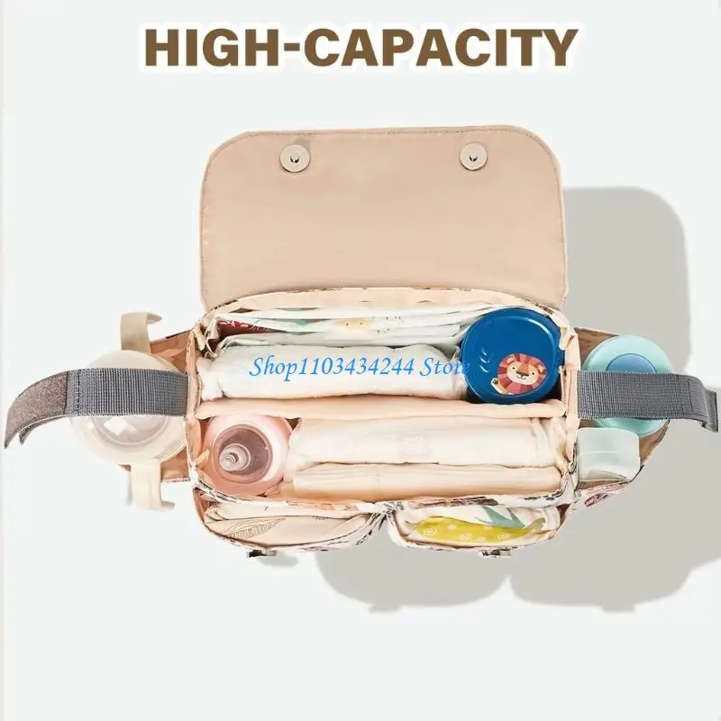 

Spacious Storage Bag for Strollers Pram Portable Large Capacity Baby Gear Bag