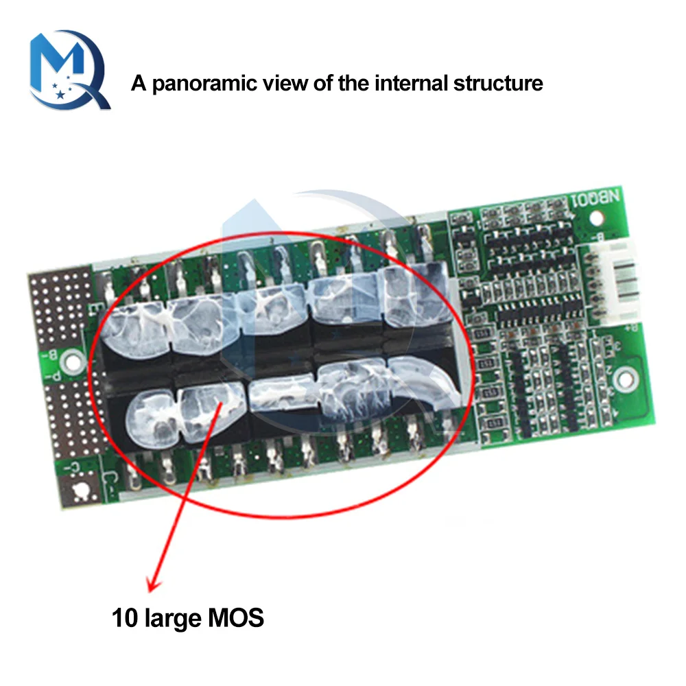 4S 12V 100A Lifepo4 Bms 3.2V Protection Circuit Board With Balanced Ups Inverter Packs Energy Storage Battery Charger