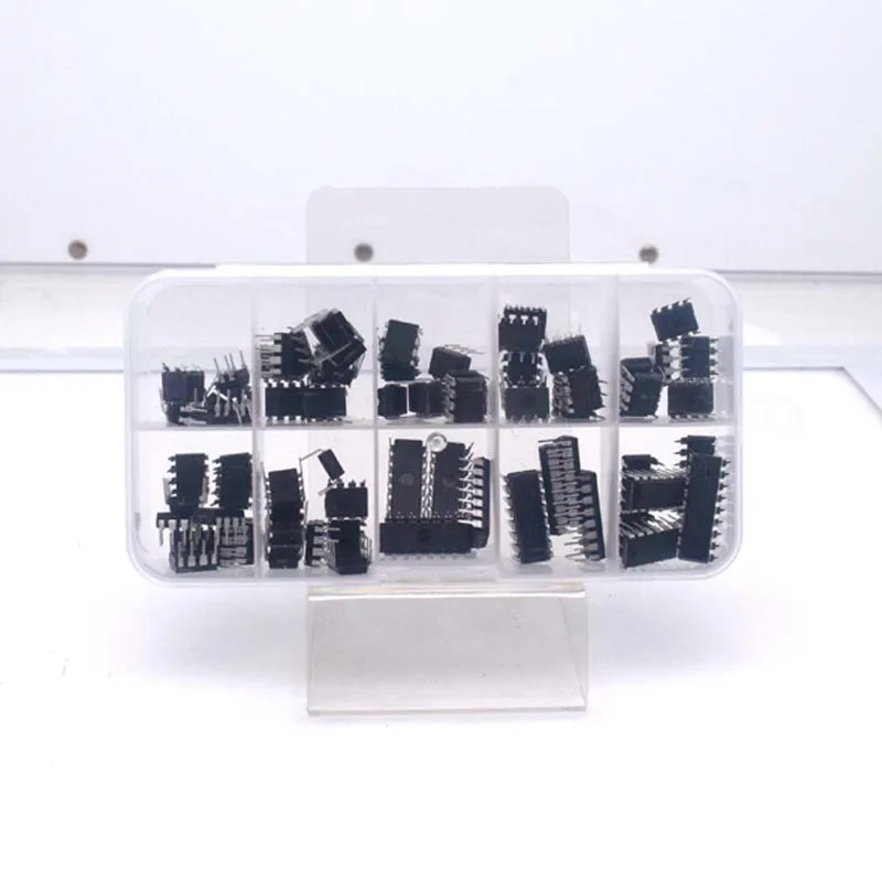 85PCS Integrated Circuit Chip Kit 10 Specifications IC-NE555 IC-LM324 IC-LM358 DIP Single Precision Timer Combination kit