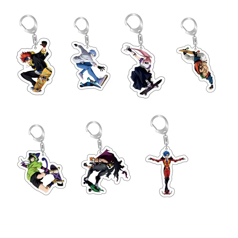 3/5/6/7/8 шт./лот аниме SK8 брелок «Бесконечность» Reki Kyan Langa Hasegawa косплей двухсторонний Arcylic брелок кулон ювелирные изделия