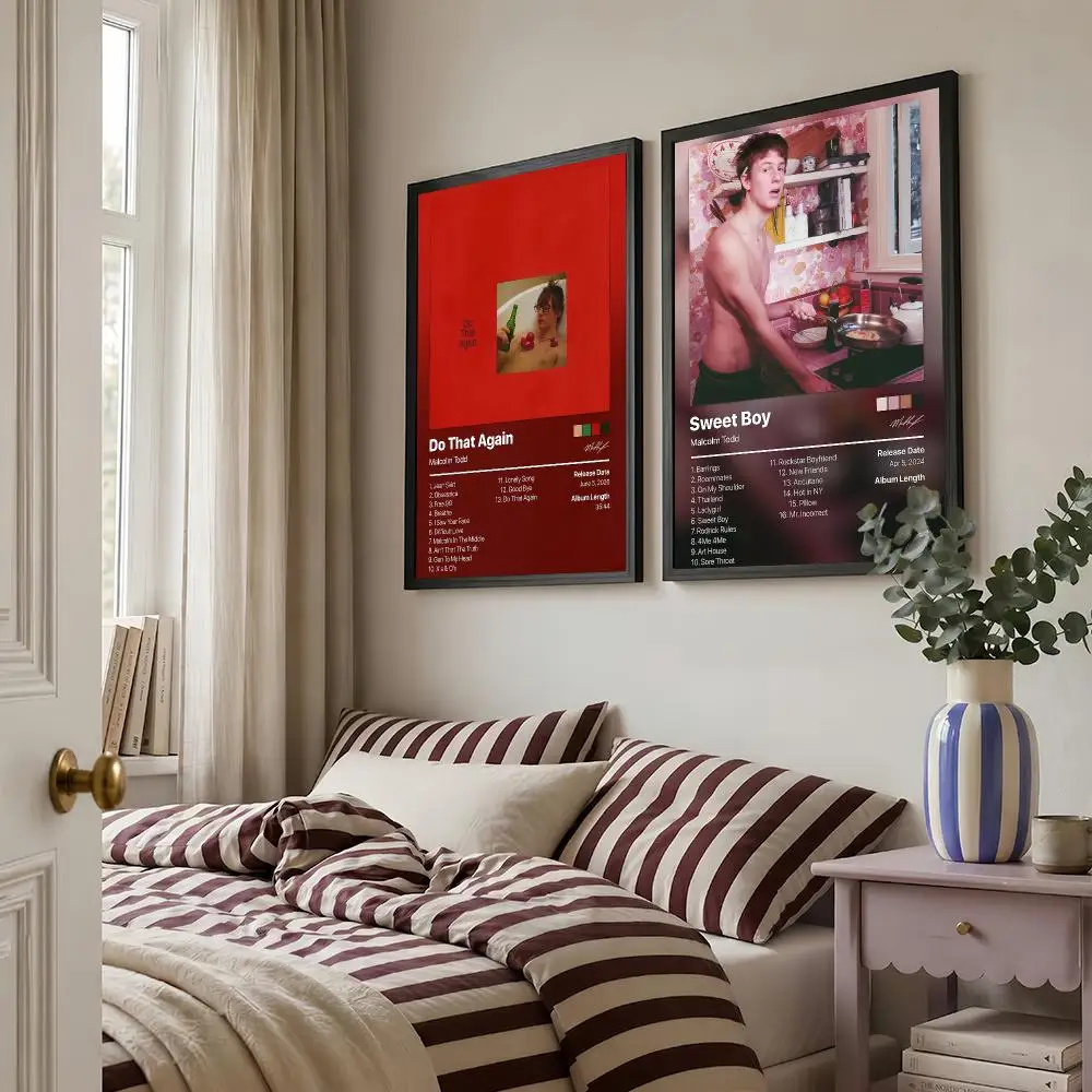 Singer M-Malcolm Todd Music Poster Living Room Bedroom Bar Cafes Wall Home Decoration Gifts