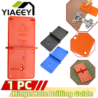 Hinge Hole Drilling Guide Plastic 35mm Woodworking Punch Opener Locator for Furniture Installation DIY Template Carpentry Tools