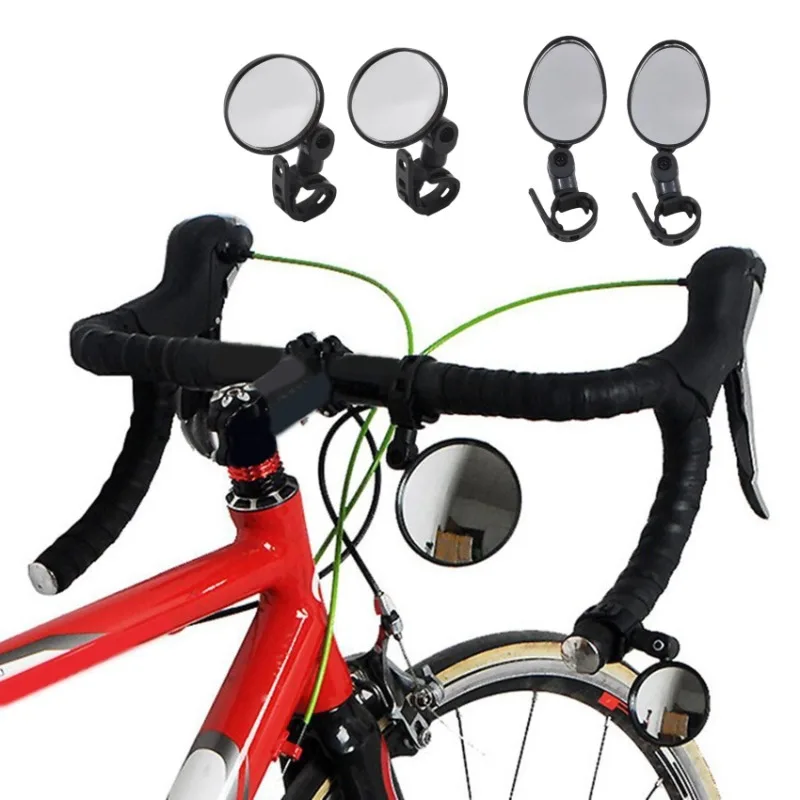 

2 шт. зеркало заднего вида для велосипеда, вращение на 360 градусов, крепление на руль, велосипедные зеркала заднего вида