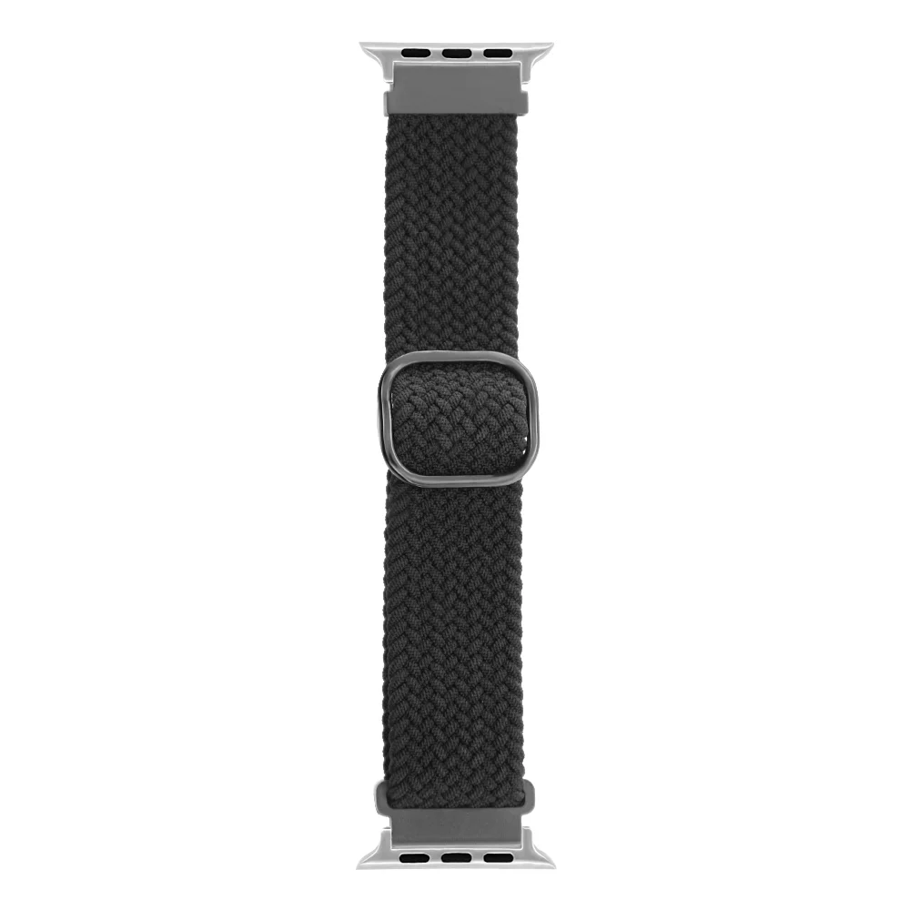 

Loop Nylon Watch Strap with Sliding Metal Buckle For Apple Watch 38 40 41mm & 42 44 45 49mm Quick Release Washable Wristband
