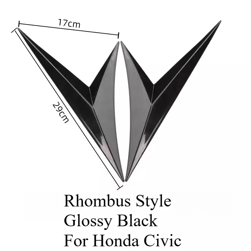 For Honda Civic Car Body Door False Trend Modified Flap Flank General Modified Flap Body Decoration Sticker Accessories view 6