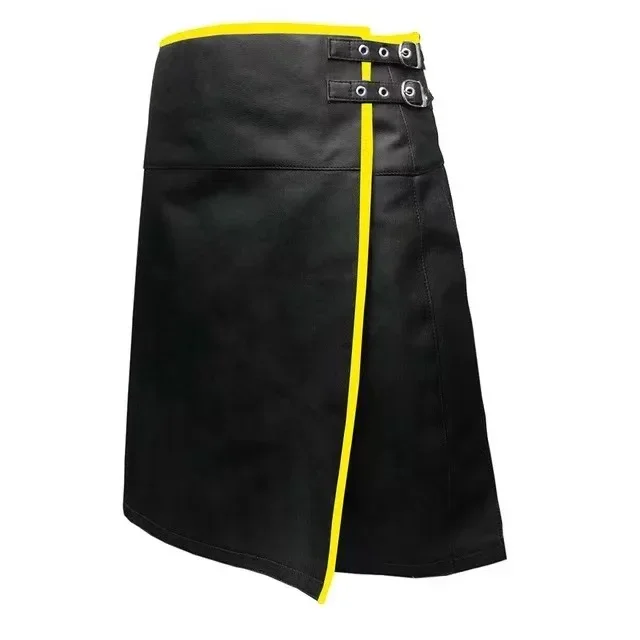 Gladiador masculino saia plissada couro do plutônio casual punk carnaval saia shorts scottish saia calças