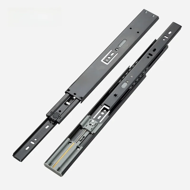24inch Drawer Slide Rail Runners Soft Close Ball Bearing 3 Folds Full Extension Side Mount Heavy Duty 45 KG Load Capacity